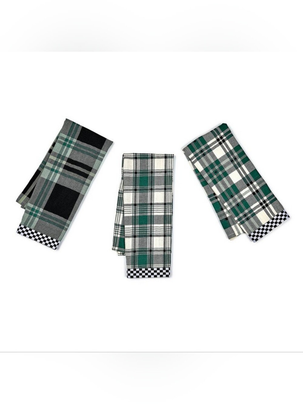 MacKenzie-Childs Evergreen Woven Dish Towel Set of 3